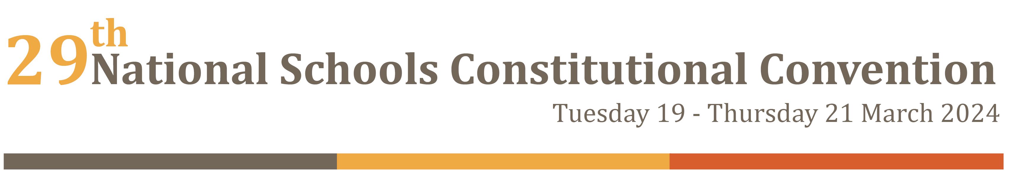 29th National Schools Constitutional Convention